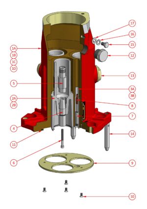 Bolted Coupler Bronze (Body Size D - 11000V)