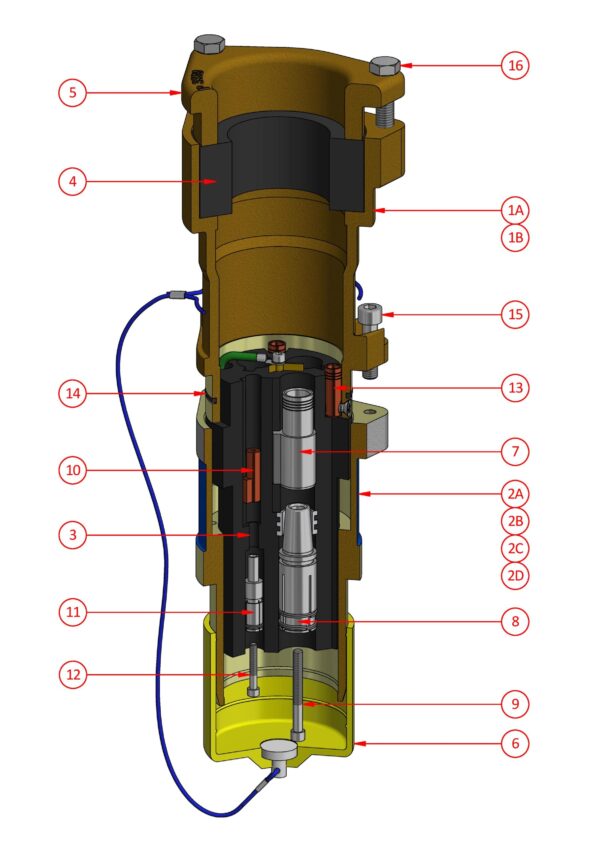 Restrained Plug Large Gland (660V - 1100V) - 425 Amp Series