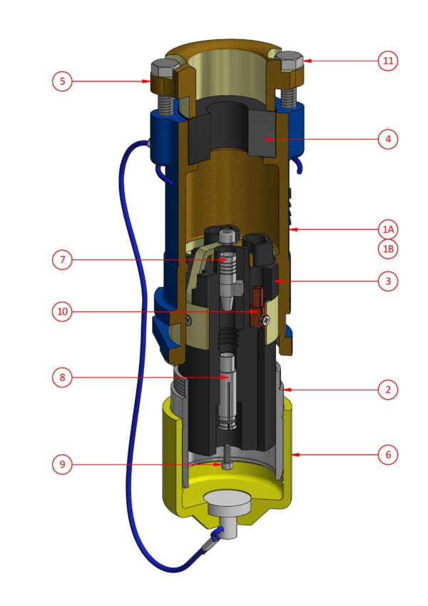 Restrained Plug Integral Gland (660V - 1100V) - 60 Amp Series