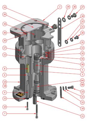 Bolted Adaptor (Body Size C - 6600V) (Aluminium)