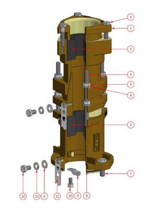 Armoured Cable Gland (To suit Series B, C & D Couplers) - F-4088A