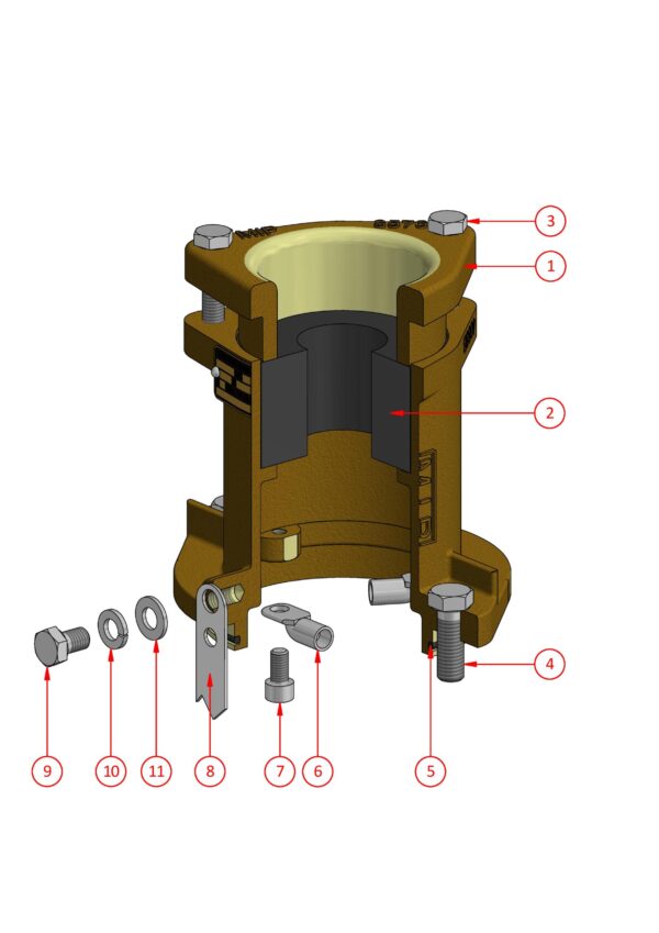 TRS Cable Gland (To suit Series B, C & D Couplers) - F-4088T