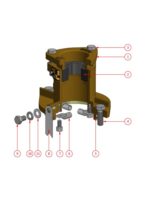TRS Cable Gland (To suit Series B, C & D Couplers) - F-4087T