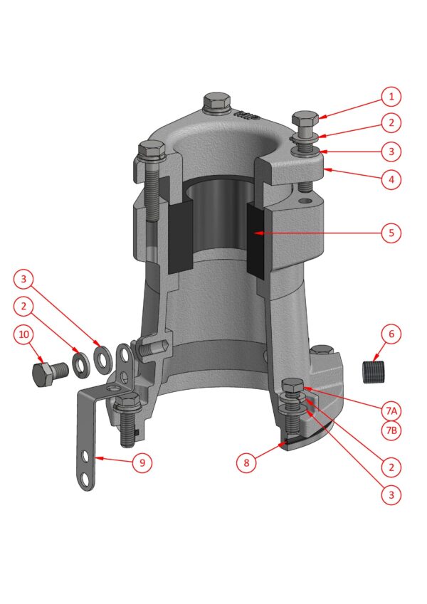 TRS Cable Gland (To suit Aluminium Series C Couplers) - N-004-3