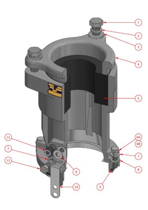 TRS Cable Gland (To suit Aluminium Series C Couplers) - N-040