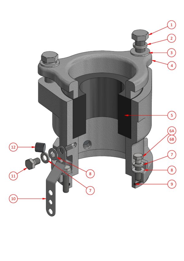 TRS Cable Gland (To suit Aluminium Series C Couplers) - N-055