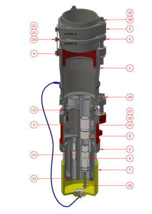 Stainless Steel Restrained Plug Armoured Gland - AF334TSA