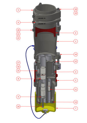 Stainless Steel Restrained Plug Armoured Gland - AF434TSA