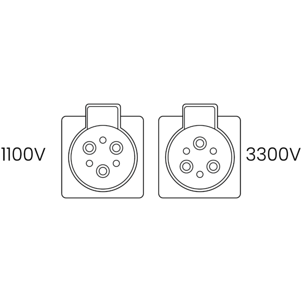 Receptacle 6 Pin (1100V - 3300V) - Image 2