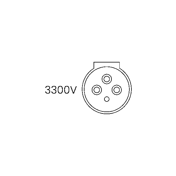 Back to Back Receptacle Quick Release (3300V) - AH334BQR - Image 2